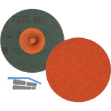 3M Fiberscheibe Roloc 787C � 76,2 mm Korn 60 Fb. orange f�r Edelstahl