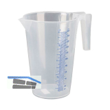 PRESSOL Messbecher transparent Polypropylen Inhalt 2,0 Liter