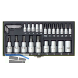 PROXXON Steckschl�ssel-Satz 1/4" 1/2" Torx 24-teilig