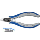 KNIPEX Pr�zisions-Elektronik-Seitenschneider 7912 DIN 9654 rund, Facette, 125 mm