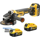 DEWALT Akku-Winkelschleifer DCG405P3-QW 18 Volt / 5,0 Ah