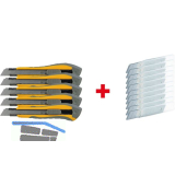 SOLIDO Cutter Set 5 x Cutter + 10 x Abbrechklingenbox 15-teilig