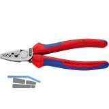 KNIPEX Crimpzange 9772180 f�r Aderendh�lsen 0,25-16 mm�, 2K-Griff, L=180 mm
