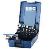 BOHRCRAFT Kegelsenker-Satz DIN335C HSS Co5 Z=3 6-tlg. i.Kunststoffkassette