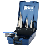 BOHRCRAFT Stufenbohrer-Satz Gr.1-3 HSS 2 Schneiden Bohrer � 4.0-30.0 mm