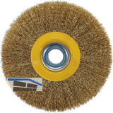 OSBORN Rundb�rste mit Bohrung 150 x 32 x 20 mm Messing gewellt