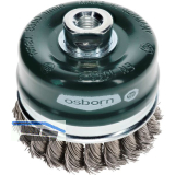 OSBORN Topfb�rste 80 x 20 mm rostfreier Stahldraht gezopft M14