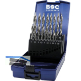 BOHRCRAFT Bohrer-Kassette Turbo Step KG13 DIN338 HSS-G � 1-10 mm 19-teilig