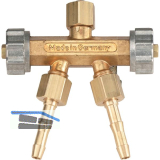 POLOGEN Doppelablassventil G 3/8" LH f�r Acetylen