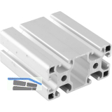 Aluminium Nutprofil ISP Nut 8 L81 leicht 80 x 40 mm 6 Nuten