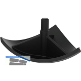 FATH Abdeckkappe f�r Eckwinkel Rundform Profil 40 schwarz