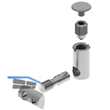 FATH Gehrungsverbinder 30� - 90� verzinkt Nut 8