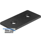 FATH Abdeckkappe f�r Profile 40 x 80 mm anschraubbar schwarz