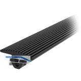FATH Abdeckprofil NBR T-Form schwarz 20 m Nut 8