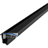 FATH Einfassprofil schwarz 20 m Nut 8