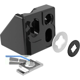 FATH Fl�chenhalteblock Uni 40 ZN schwarz Nut 8