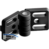 FATH Metall-Scharnier Zinkdruckguss 80 / 40 schwarz Nut 8