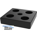 FATH Fussplatte verschraubbar 80 x 80 mm schwarz M10