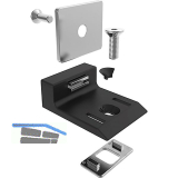 FATH T�ranschlag mit magnetverschluss f�r Nutprofil schwarz