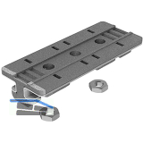 FATH Profilgleiter 40 x 80 mm mit Muttern, Nut 8