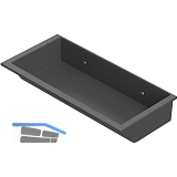 FATH Greifbeh�lter 210 x 105 x 40 mm schwarz Nut 8