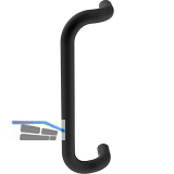 FATH Handgriff Aluminium gebogen 120 mm schwarz