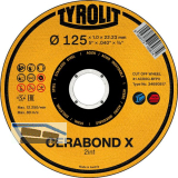 TYROLIT Trennscheibe gerade Cerabond X Premium*** 125 x 1,6 mm 2in1 Form 41