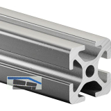 Aluminium Nutprofil ISP Nut 5 L20 leicht 20 x 20 mm 4 Nuten
