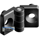 FATH Scharnier Kunststoff 20 Mini, schwarz