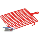 SCHULLER Abstreifgitter aus Kunststoff 200 x 270 mm