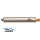 STUBAI Senklot Lange Form aus Stahl mit abschraubbarer Messingkappe 220 Gramm