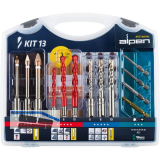 ALPEN Bohr-Schraubset KIT 13 Inhalt 9 Bohrer, 4 Bits