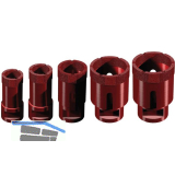 MARCRIST Diamant Fliesen Trockenbohrerset PG750X-M14 f, Winkelschleifer 5-tlg,