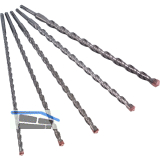 ALPEN HM-Hammerbohrer-Satz SDS-Plus 4-fach Stufenprofil 550/600 mm 5-teilig