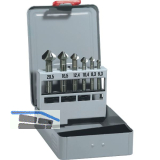 MAYKESTAG Kegelsenker-Satz DIN335C Z=3 HSS ungleiche Schneide 6-tlg.