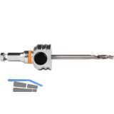 MANDREX MXqs Aufnahmedorn 11 mm inkl. HSS-Zentrierbohrer L=125 mm