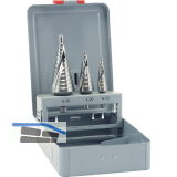 ALPEN Stufenbohrer-Satz HSS Co5 Gr.1-3 2 Schneiden Bohrer � 4.0-30.0 mm