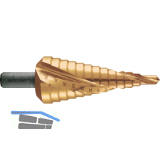 ALPEN Stufenbohrer Gr.3 HSS Co5 TiN 2 Schneiden Bohrer � 6.0-30.0 mm