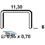 ALSAFIX Klammern Type 53 6 mm aus Stahldraht verzinkt (6000 St�ck)