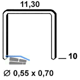 ALSAFIX Klammern Type 53 10 mm aus Stahldraht verzinkt (4000 St�ck)