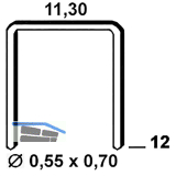 ALSAFIX Klammern Type 53 12 mm aus Stahldraht verzinkt (3000 St�ck)
