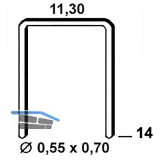 ALSAFIX Klammern Type 53 14 mm aus Stahldraht verzinkt (3000 St�ck)