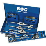 BOHRCRAFT Gewindeschneidsatz GW 12 DIN 352 HSSG M3-M12 44-tlg.