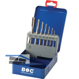 BOHRCRAFT Maschinengewindebohrer-Satz M3-M12 HSS-E Co5 gerade genutet 7-tlg.