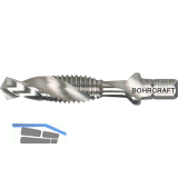 BOHRCRAFT Maschinen-Kombi-Gewindebohrer HSS G M8 SPLIT POINT 1/4" 6-kant Schaft