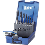 BOHRCRAFT Maschinengewindebohrer-Satz M3-M12 HSS-E TIALN Form B 7-teilig
