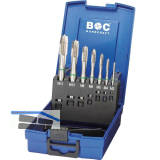BOHRCRAFT Maschinengewindebohrer-Satz M3-M12 HSS-E Gr�nring Form B 7-teilig