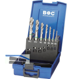 BOHRCRAFT Maschinengewindebohrer-Satz M3-M12 HSS-E Gr�nring 35� RSP 7-teilig