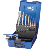 BOHRCRAFT Maschinengewindebohrer-Satz M3-M12 HSS-E Rotring Form B 7-teilig