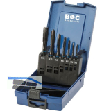 BOHRCRAFT Maschinengewindebohrer-Satz M3-M12 HSS-E Blauring Form B 7-teilig